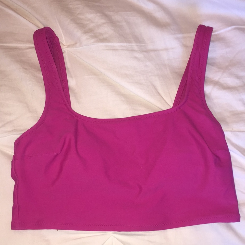 Scoop neck bikini top